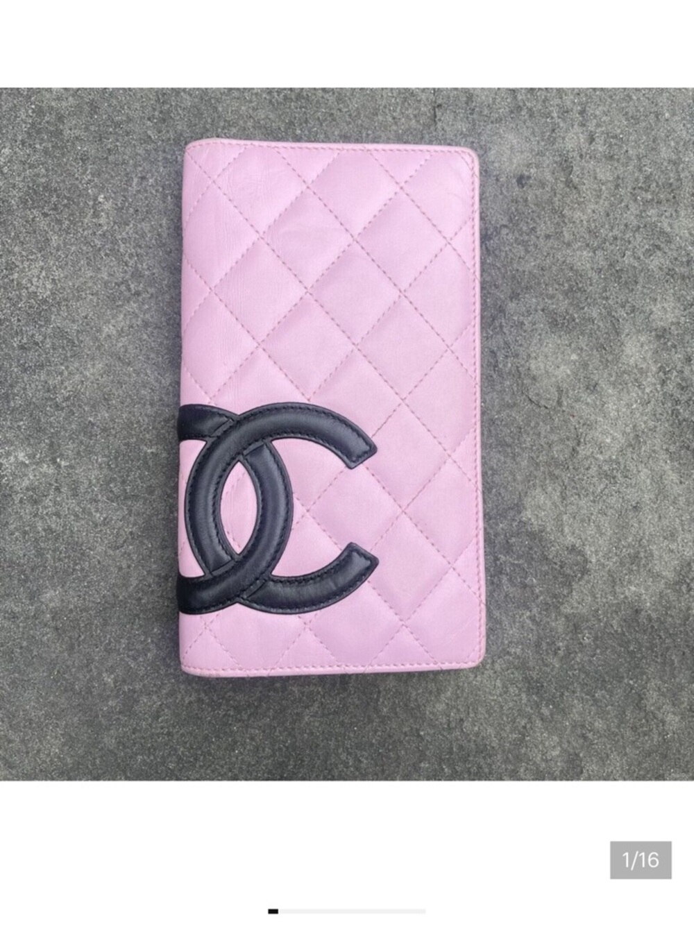 CHANEL Pink Quilted Leather Long Wallet